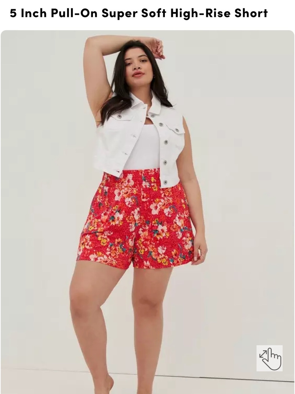 Torrid Super Soft Floral Shorts